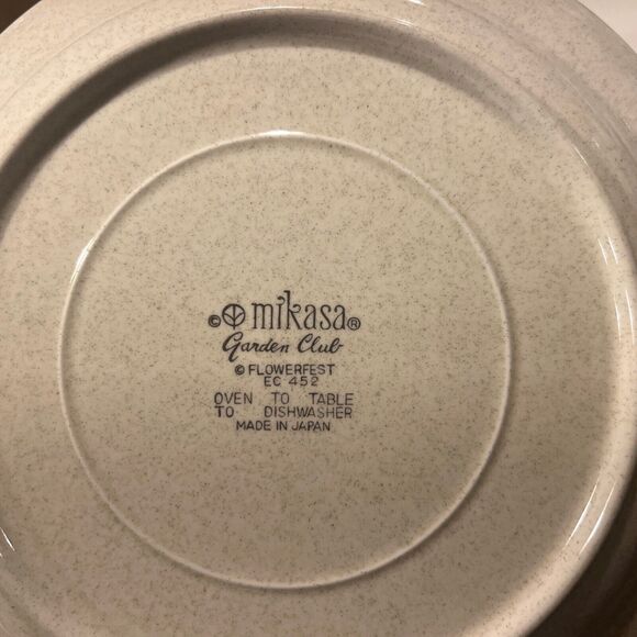 Mikasa Garden Club FLOWERFEST EC452 Dinner Plate 10 3/4" Excellent! - Picture 10 of 10